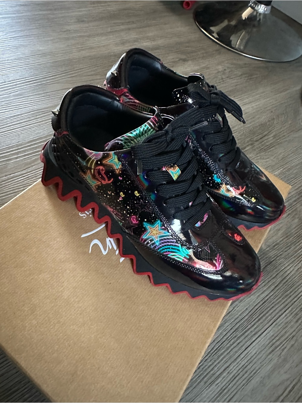 Christian Louboutin Black Multi Label Sticker